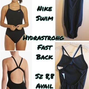 Nike Black Hydrastrong Fastback Women's One-Piece Swimsuit